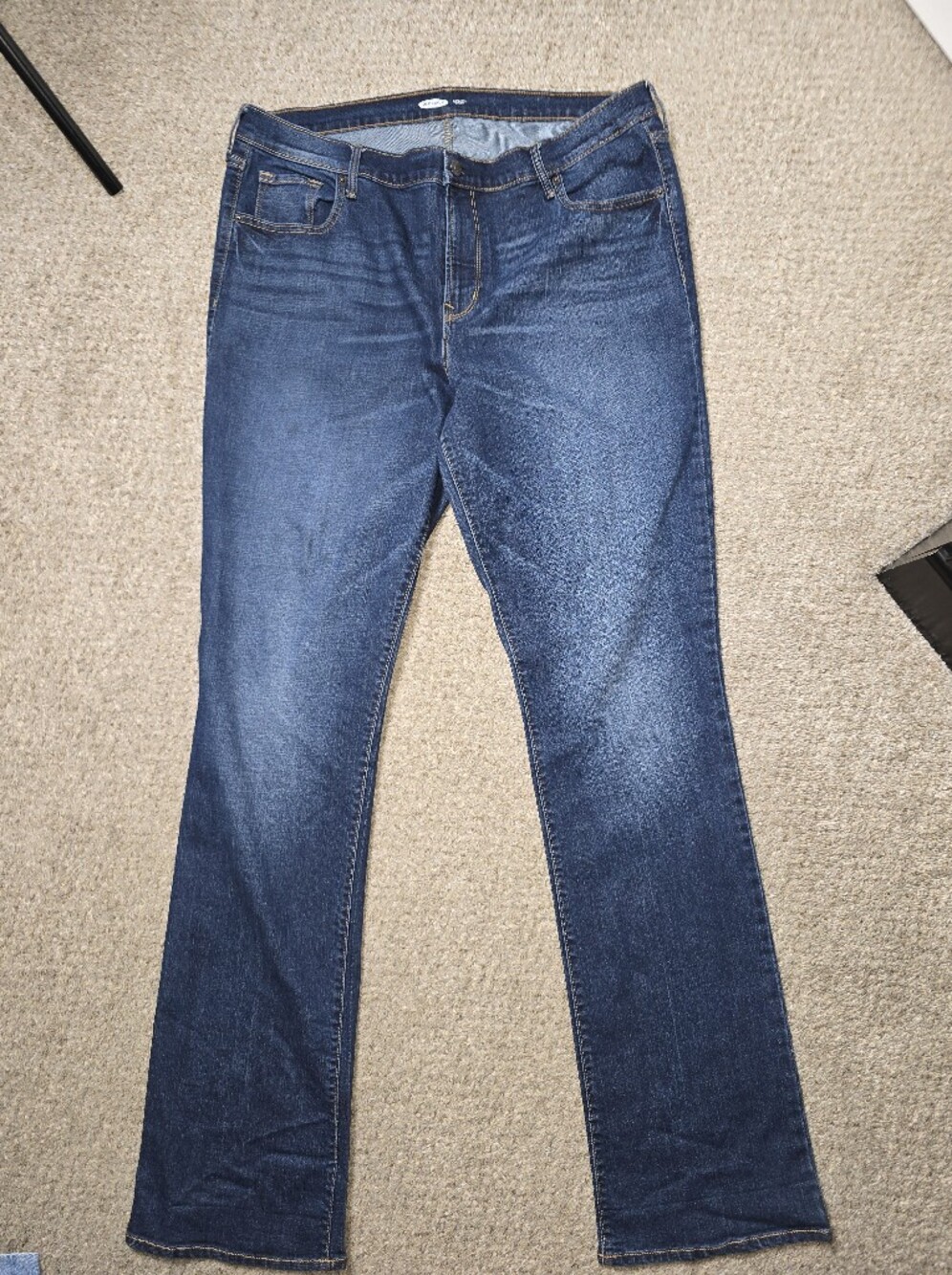 Old Navy Women's Dark Blue Bootcut Stretch Jeans Size 18 Tall